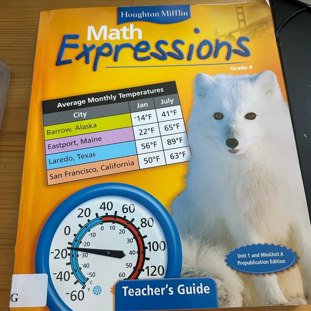Houghton Mifflin Math Expressions Grade 4 Teachers Guide Resource Book Set